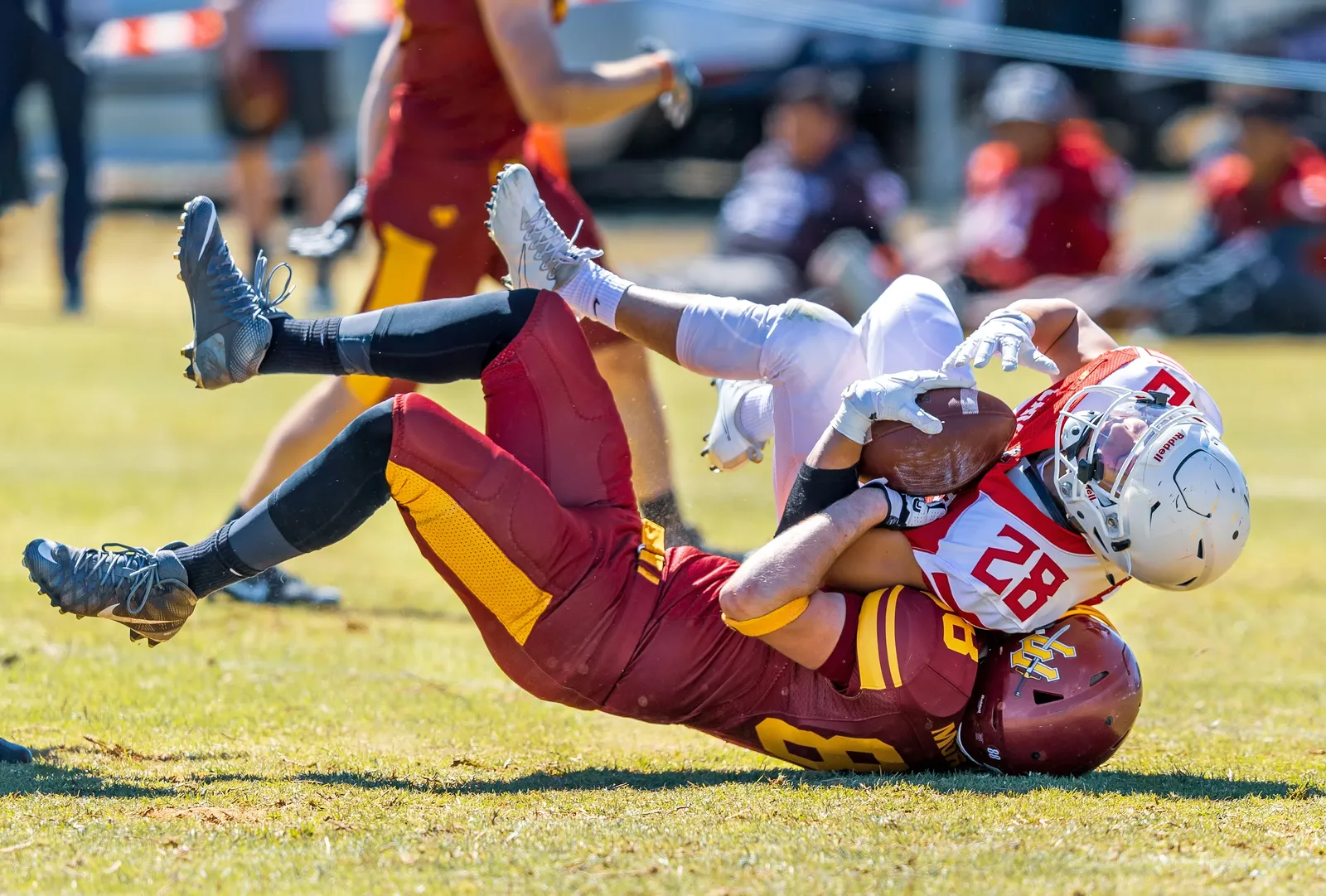Football player in action