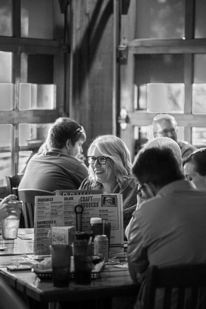 Attendees enjoying Trivia Night at their table
